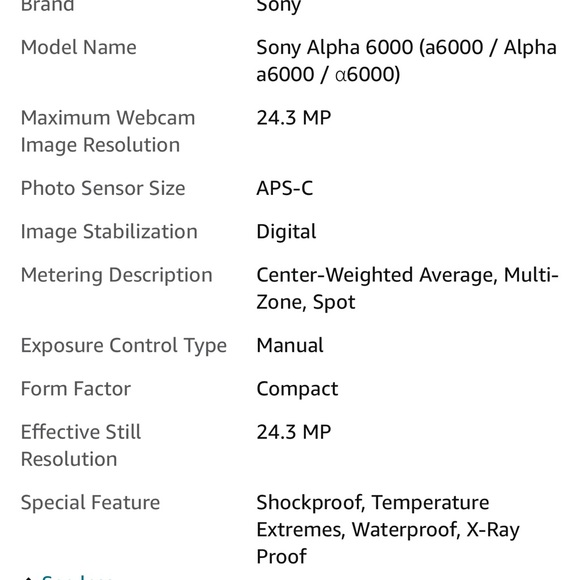 Sony a6000 camera 24.3 Megapixel Mirrorless Digital Camera - Picture 4 of 7